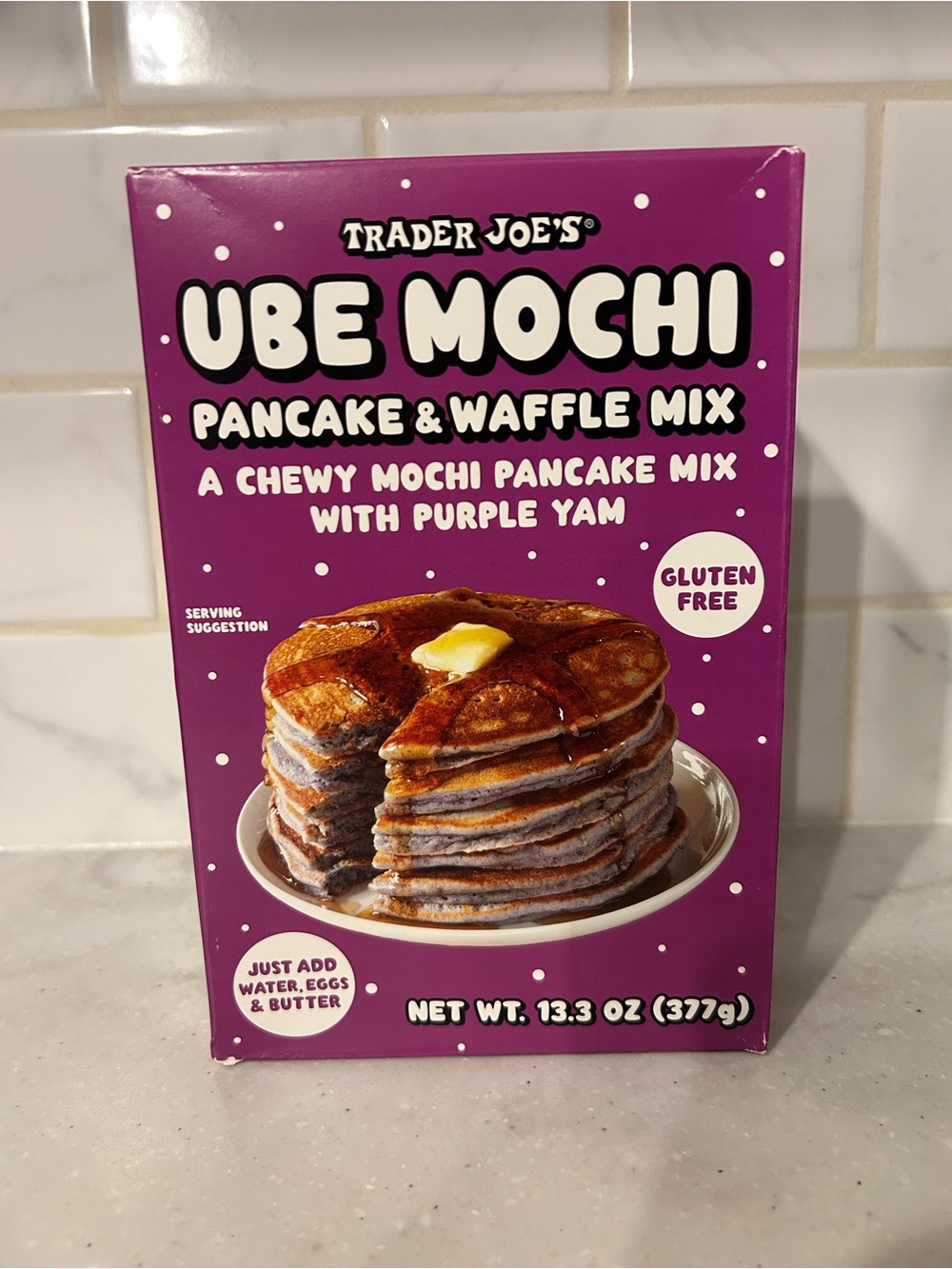 Trader Joe’s Ube Mochi Pancake & Waffle Mix